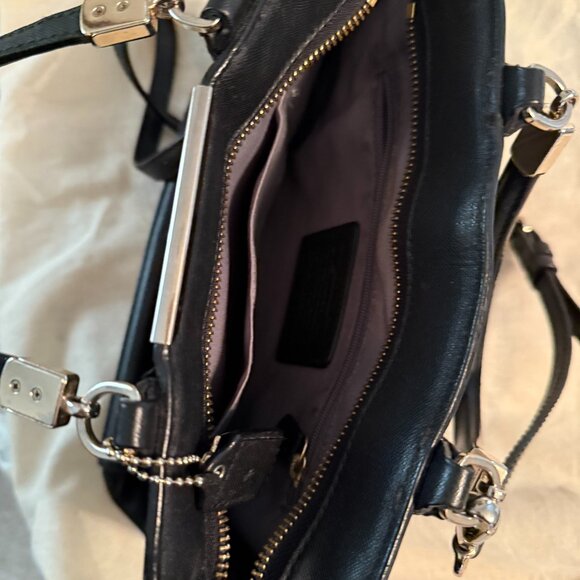 COACH BLACK CROSSBODY BAG - Picture 2 of 4